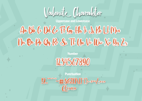 Valenite Font Poster 2