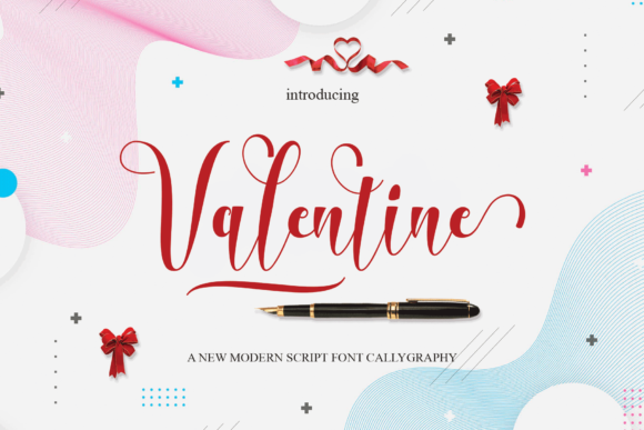 Valentine Font Poster 1