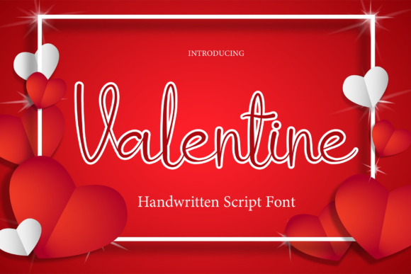 Valentine Font Poster 1