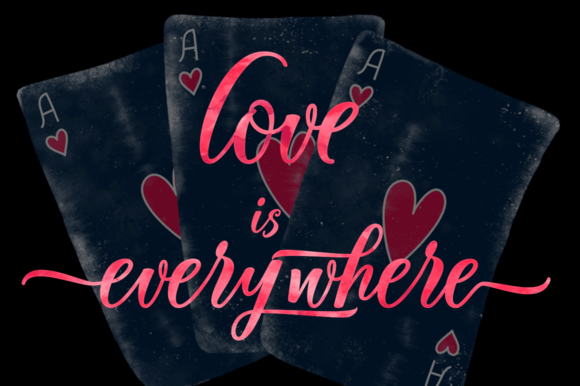 Valentine Font Poster 7