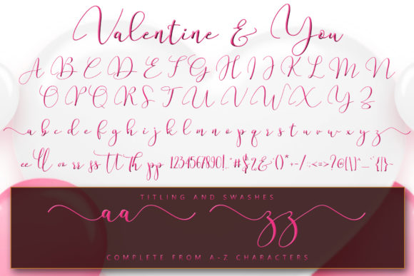 Valentine & You Font Poster 11