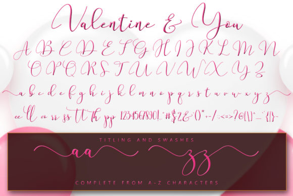 Valentine & You Font Poster 11