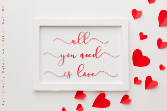 Valentine & You Font Poster 6