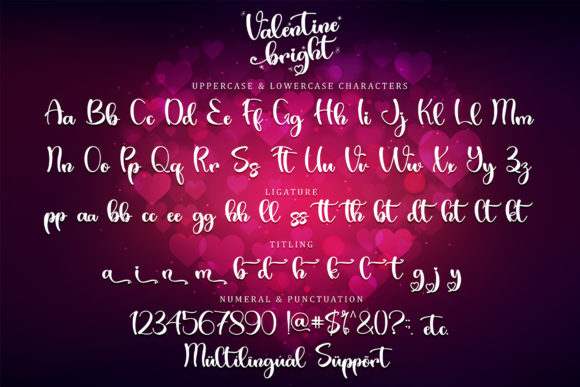 Valentine Bright Font Poster 7