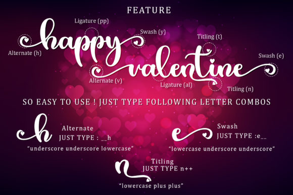 Valentine Bright Font Poster 8