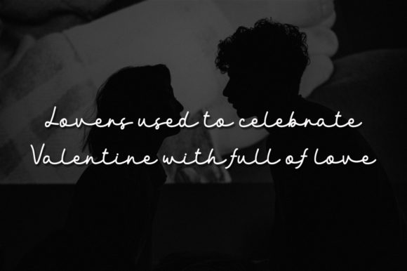 Valentine Couple Font Poster 4