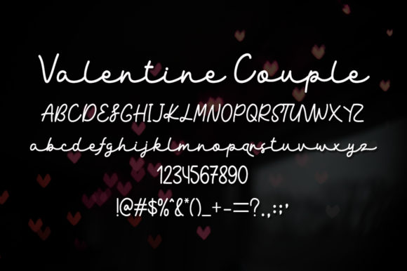 Valentine Couple Font Poster 5
