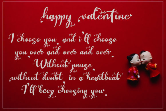 Valentine Fantasy Font Poster 4