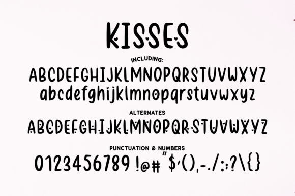 Valentine Kisses Font Poster 3