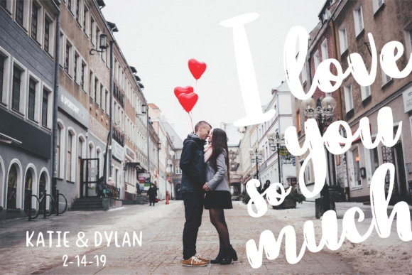 Valentine Kisses Font Poster 4