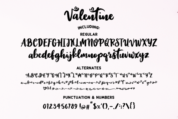 Valentine Kisses Font Poster 5