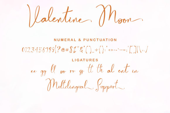 Valentine Moon Font Poster 9