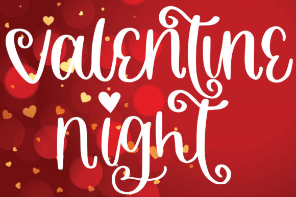 Valentine Night Font Poster 1