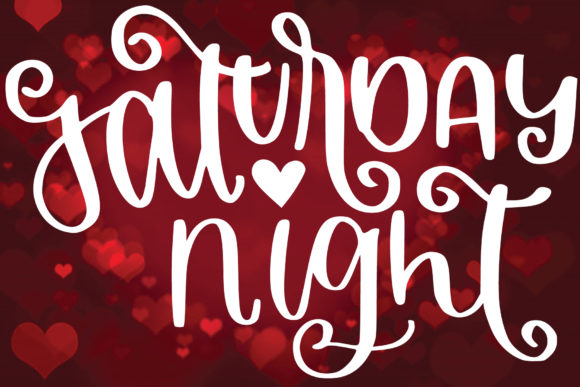 Valentine Night Font Poster 2