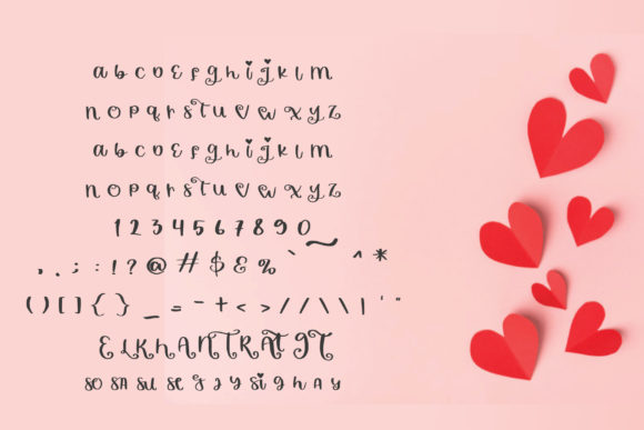 Valentine Night Font Poster 3