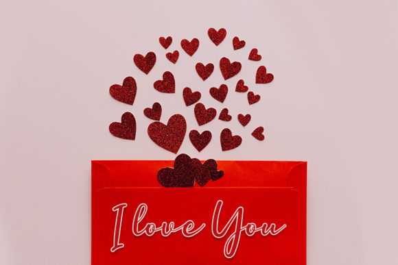 Valentine on February Font Poster 2