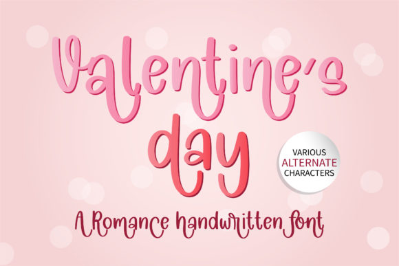 Valentine’s Day Font Poster 1