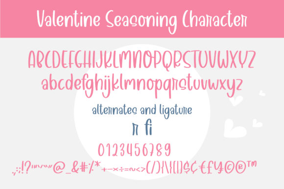 Valentine Seasoning Font Poster 12