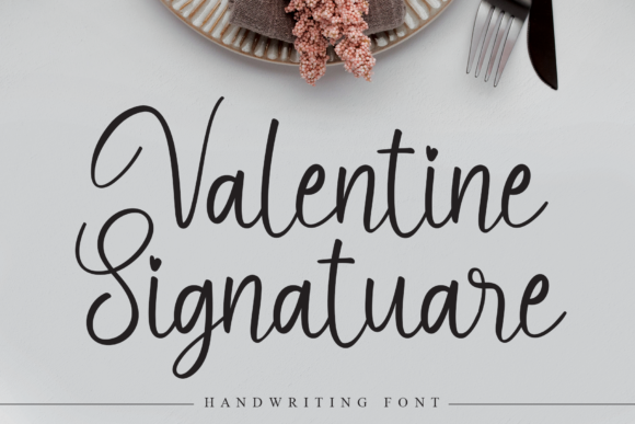 Valentine Signatuare Font Valentine Signatuare Font Poster 1