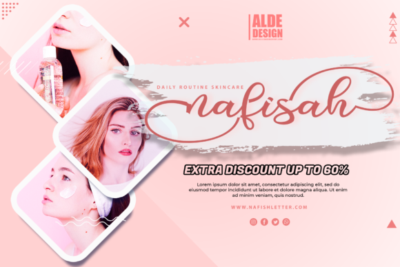 Valentine Silhouette Font Poster 2