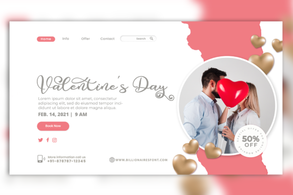 Valentine Silhouette Font Poster 7