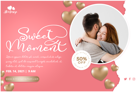Valentine Silhouette Font Poster 9