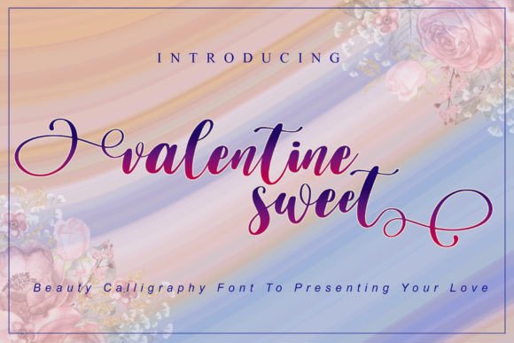 Valentine Sweet Font Poster 1
