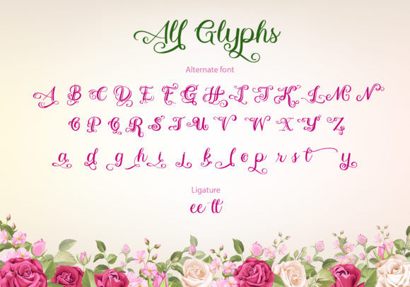 Valentine Sweetie Font Poster 3