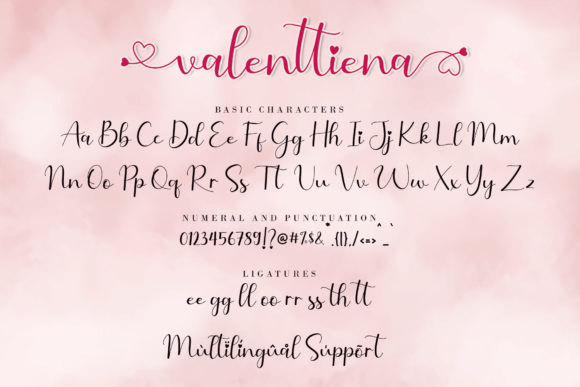 Valenttiena Font Poster 11