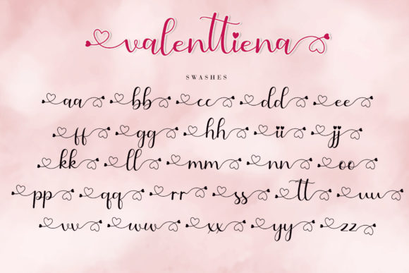 Valenttiena Font Poster 12