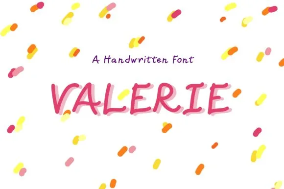 Valerie Font Valerie Font Poster 1