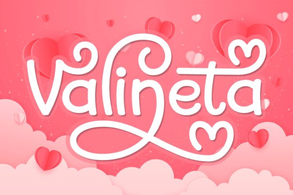 Valineta Font Poster 1