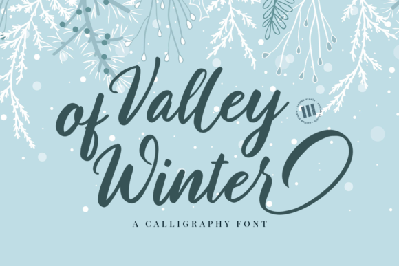 Valley of Winter Font Poster 1