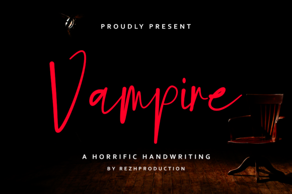 Vampire Font Poster 1