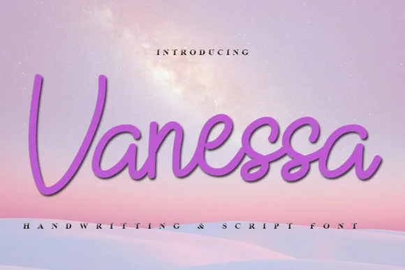Vanessa Font Vanessa Font Poster 1