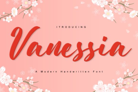 Vanessia Font Poster 1