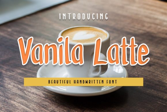 Vanila Latte Font Poster 1