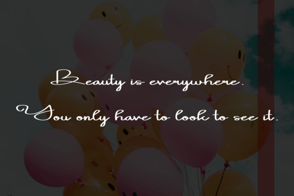 Vanity Font Poster 3