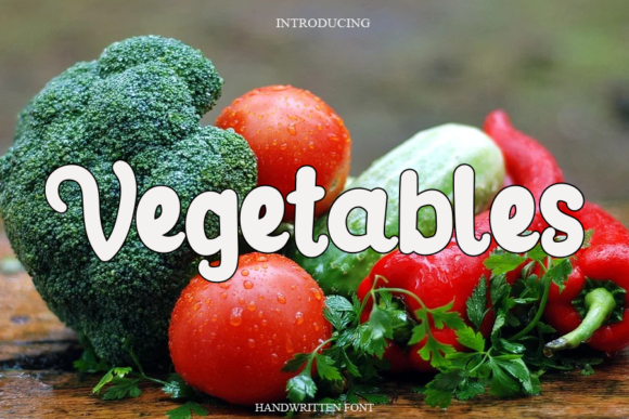 Vegetables Font