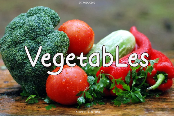 Vegetables Font