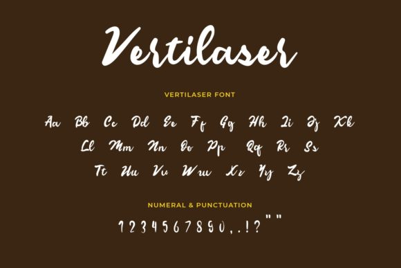 Vertilaser Font Poster 3