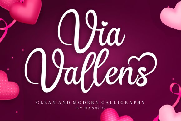 Via Vallens Font Poster 1