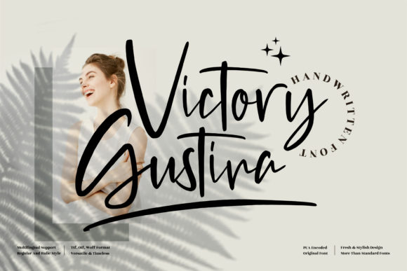 Victory Gustina Font Poster 1
