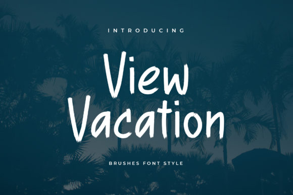 View Vacation Font Poster 1