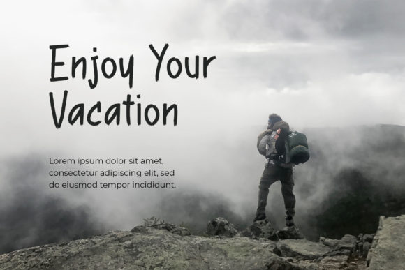View Vacation Font Poster 3