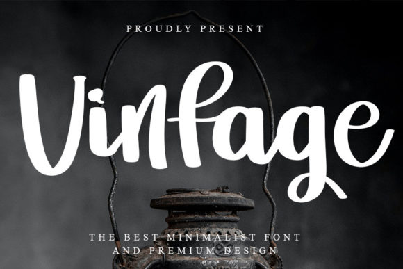 Vintage Font Poster 1