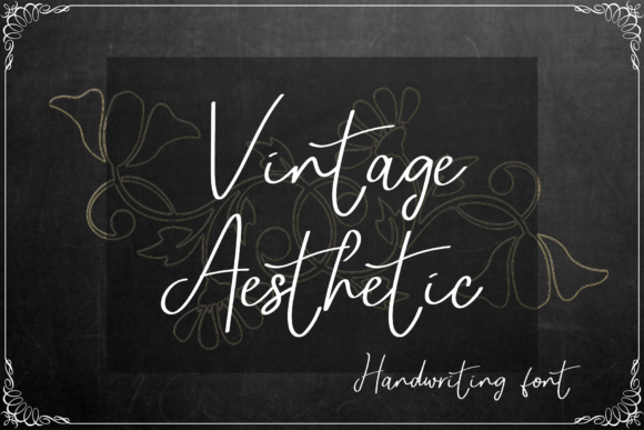Vintage Aesthetic Font Poster 1