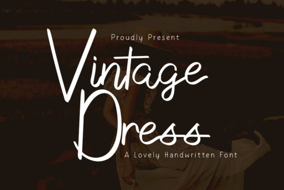 Vintage Dress Font Poster 1