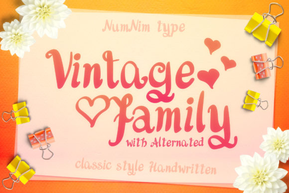 Vintage Family Font Poster 1