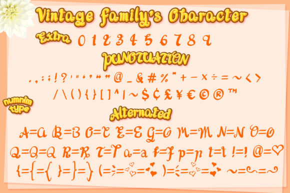 Vintage Family Font Poster 3